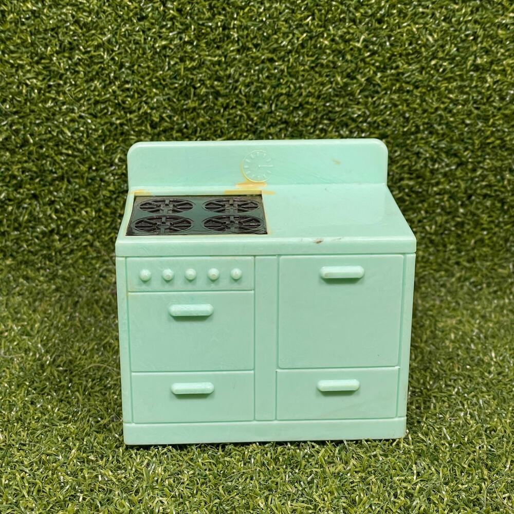 Vintage Renwal 1:16 Plastic Dollhouse Miniature Stove and Oven